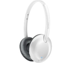 PHILIPS SHB4405WT Wireless Bluetooth Headphones - White